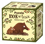 Nasza Księgarnia: Puzzle Rok w lesie. Rodzice i dzieci 20 el.