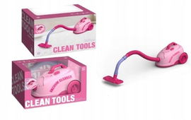 Odkurzacz Dziecięcy Różowy Clean Tools Z Efektami Dźwiękowymi Świetlnymi