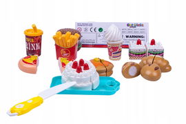 Norimpex: ZESTAW FASTFOOD + TORT DO NAUKI KROJENIA WOREK