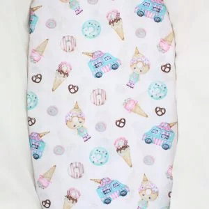 Pielucha tetrowa 70x80cm w lody i paczki