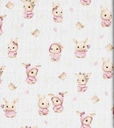 Pielucha tetrowe 70x80cm kolorowa PREMIUM 100% BAWEŁNA w kroliki