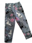 PRO-IGIEŁKA: Legginsy szare ze wzorkami r.92
