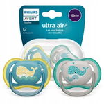 Philips Avent: Smoczek Ultra Air 18m+, wieloryb, 2 szt.