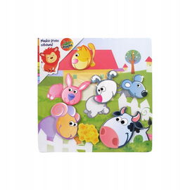 Playme Układanka drewniana Zwierzęta gospodarskie