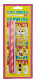 Pies Shiba Zestaw przyborów do pisania 7 elementów