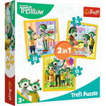 Puzzle 3w1 Rodzina Treflików Razem jest wesoło