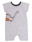 Rampers Bembi 74 szary z dinozaurem
