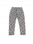 Spodnie legginsy dresowe Bembi szare w serduszka 122