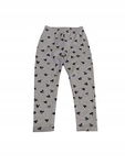 Spodnie legginsy dresowe Bembi szare w serduszka 122