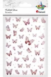 Titanum: Naklejki foliowe Motyle różowe i holograficzne