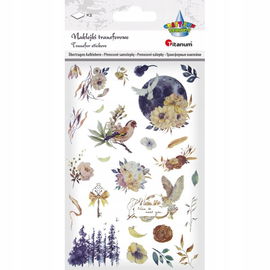 Titanum Naklejki transferowe Księżyc, kwiaty 2 plansze