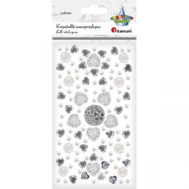 Titanum: Kryształki samoprzylepne 118szt mix