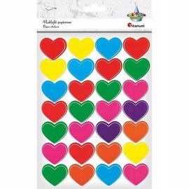 Titanum Naklejki papierowe serca