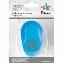Titanum Dziurkacz z motywem Serce w ramce 25mm