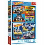 Trefl ; Puzzle Samochodziki Hot Wheels 2x70
