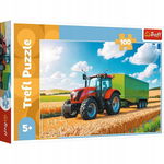 Trefl: Puzzle Traktor z Przyczepą 100