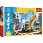 Trefl: Puzzle Traktor Koparko-Ładowarka 60