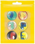 Trifox Magnesy Dinozaury 3cm 6 Sztuk