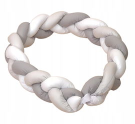 Warkocz Bawełniany 210 Biały Szary Grey