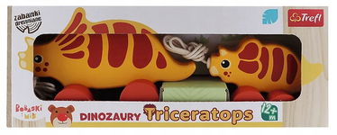 Trefl Zabawka drewniana Dinozaur Triceratops 61951
