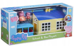 TM Toys Świnka Peppa Zestaw Szkoła i Autobus