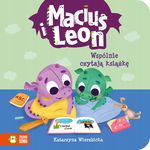 Zielona Sowa Maciuś i Leon wspólnie czytają książkę