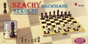 WK: Szachy Drewniane 34 x 33 cm