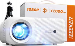 Projektor domowy bluetooth iZeeker iPL320 ze statywem mini projektor led