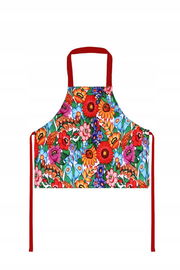 Fartuch kuchenny dla dzieci z motywem folk kwiatów
