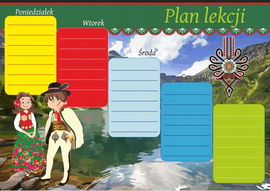 Plan lekcji dla dzieci - Podhale