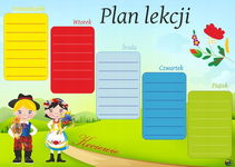 Plan lekcji dla dzieci kociewski wzór