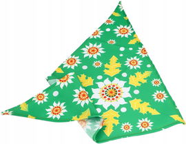 Chusta podhalańska z ludowym wzorem, szarotka (duża)