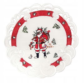 Serwetka świąteczna z motywem mikołaja