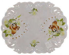 Serwetka wielkanocna na stół 35x45 cm króliczek