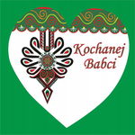 Naklejka - Kochanej Babci - folk Podhale