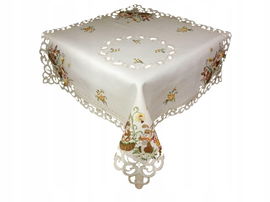 Obrus wielkanocny na stół 110x110 króliczki (ecru)