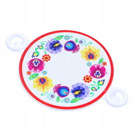 Plakietka odblaskowa na rower, folk łowicki