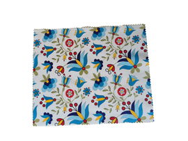 Ściereczka do okularów - kaszubski folk (biała)