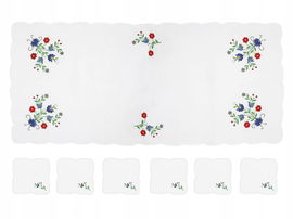 Bieżnik kaszubski tulipany 6 serwetek
