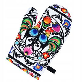 Rękawica kuchenna koguty łowickie