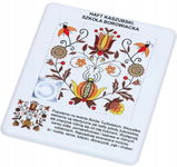 Układanka folk puzzle haft kaszubski, szkoła borowiacka