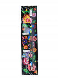 Zestaw biurowy mały folk łowicki, czarny