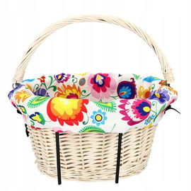 Wkład do kosza na zakupy (rower) Łowicz, białe