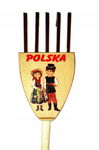 Drapaczka drewniana z para łowicką