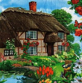 Serwetki papierowe folklor ludowy chata