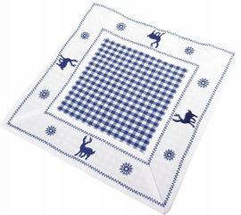 Serwetka świąteczna renifery (niebieska)