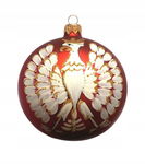 Bombka z Orłem Polskim (średnica 10 cm)