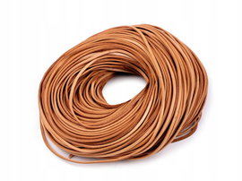 Rzemyk ze skóry bydlęcej - jasnobrązowy 3 mm