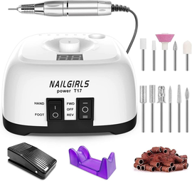  NAILGIRLS FREZARKA DO PAZNOKCII MANICURE PEDICURE 35.000RPM + AKCESORIA