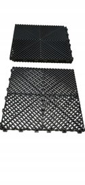 Płytki podłoga modułowa garażowa plastikowe czarne 40x40x1,8cm 20szt